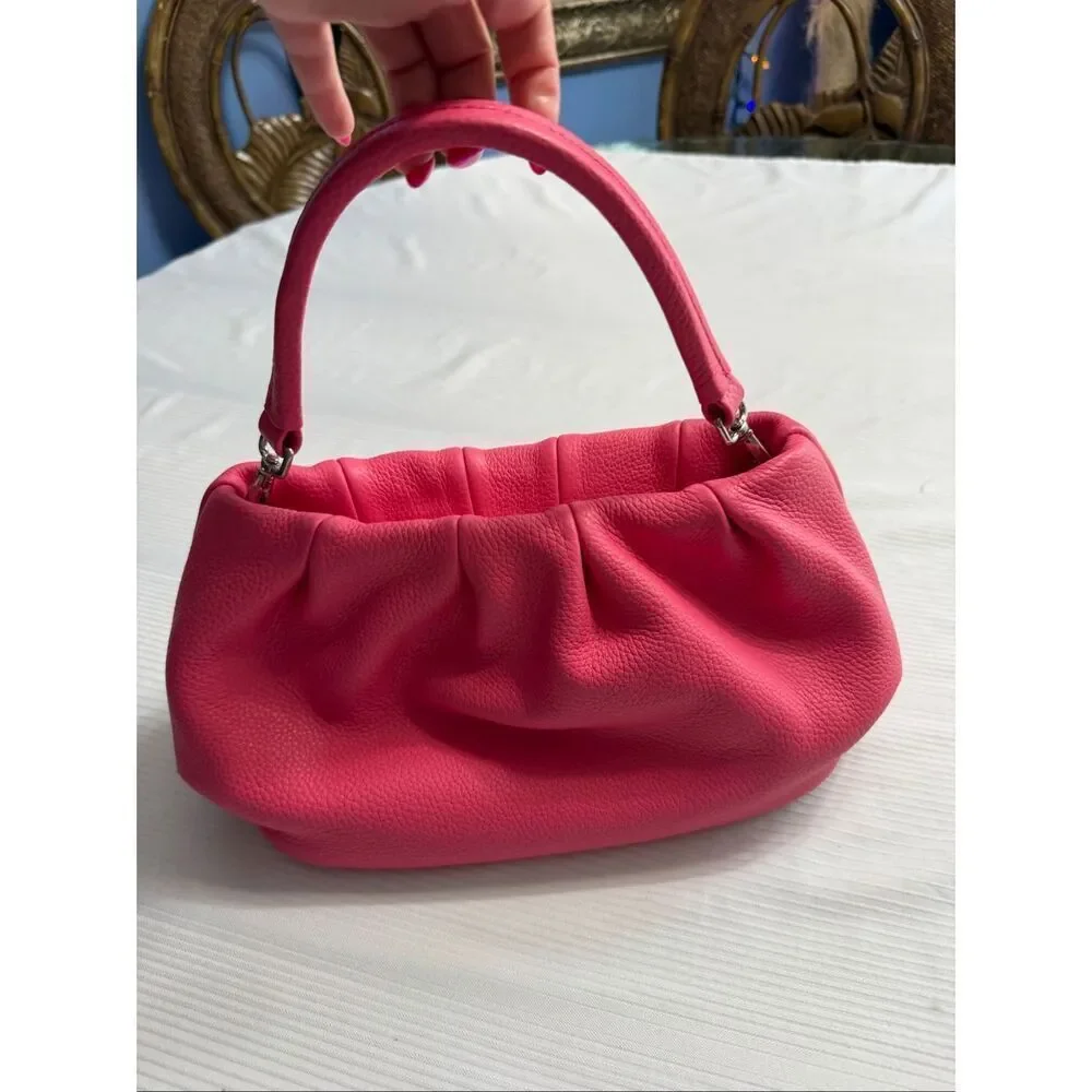 Daniella Ortiz Pink Leather Dragonfly Purse Handbag